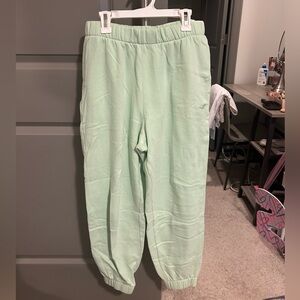 Hollister Green Jogger Sweatpants with Elastic Waistband